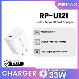 Зарядний пристрій Remax RP-U121 Kiddy Series 1Type-C 33W White - мініатюра 2