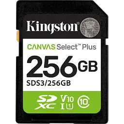 Карта пам'яті Kingston SDXC Canvas Select Plus 256GB Class 10 UHS-I V10 A1 (SDS3/256GB) [144829]