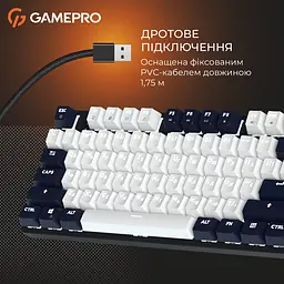 Клавіатура GamePro Genesis Metallic Outemu Red Swithes USB Black (MK110B) [152666] - мініатюра 16