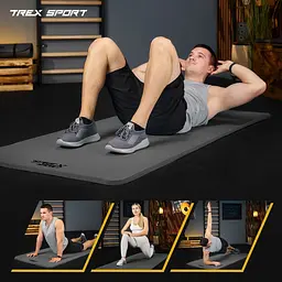 Коврик для йоги Trex Sport TX-029NGM NBR 2см 190х80 сірий - мініатюра 5