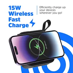 Універсальна мобільна батарея Energizer Magnetic Wireless 10000mAh 20W PD, AC зарядка, QI-15W, built-in USB-C, USB-А, USB-C In/Out - мініатюра 10