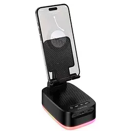 Bluetooth Колонка Borofone BR200 Marea + Power Bank 1500mAh + тримач Black - мініатюра 2
