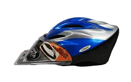 Шолом велосипедний "GOOD BIKE" M 56-58 см сіро/синій (88854/6-IS) - мініатюра 4
