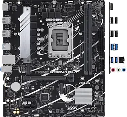 Материнська плата Asus B760M-R Prime D4 LGA 1700 (PRIME B760M-R D4) Б/В - мініатюра 3