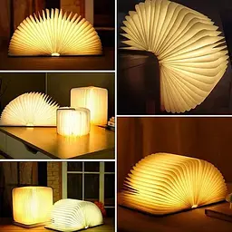 Складная настольная светодиодная лампа-книга XPRO Book Lamp с USB-зарядкой (44686-_299) - мініатюра 14