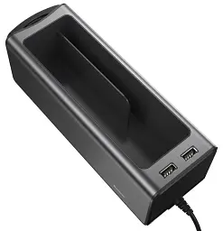 Автомобільний органайзер Baseus Deluxe Metal Armrest Console Organized CRCWH-A01 2 USB 5V/2A Чорний - мініатюра 2