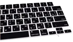 Накладка на клавіатуру DK для Apple MacBook Air 13" Retina 2022 - 2025 USA силікон чорний (013282) - мініатюра 3