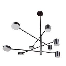 Світильник стельовий Brille підвісний BR-01 631S/8 LED 56W WW+NW+CW BK - мініатюра 4