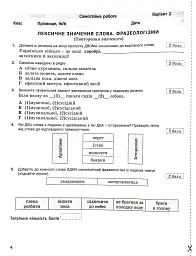 Українська мова. 7 клас. Контроль результатів навчання - мініатюра 3