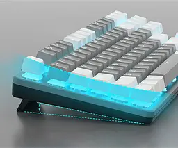 Клавіатура Aula F3287 Keycap KRGD Blue Switch UA White/Grey (6948391240688) [90997] - мініатюра 5