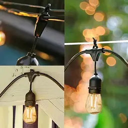 Садова гірлянда SuperLED 20 м з 20 LED-лампами E27 зовнішнє декоративне освітлення з можливістю з'єднання - мініатюра 8