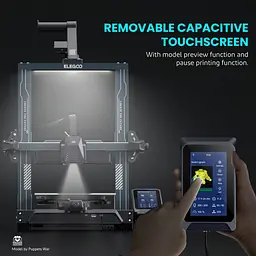 Друкарка 3D ELEGOO Neptune 4 Pro (FDM 1.75 mm 225x225x265 mm WLAN USB сірий) - мініатюра 6