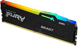 Пам'ять ПК Kingston DDR5 16GB 5200 Beast Black RGB KF552C40BBA-16 - мініатюра 2