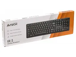 Клавіатура A4Tech KK-3 USB Black - мініатюра 3