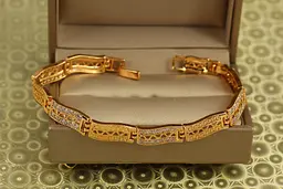 Браслет Xuping Jewelry Архаїк 17 см 8 мм золотистий