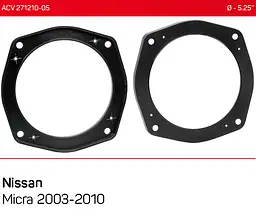 Проставки під динаміки ACV 271210-05 для автомобілів Nissan Micra - мініатюра 4