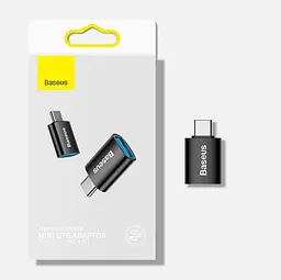 Адаптер Baseus Ingenuity Series Mini OTG Adaptor Type-C to USB-A 3.1 ZJJQ000003 синій - мініатюра 3