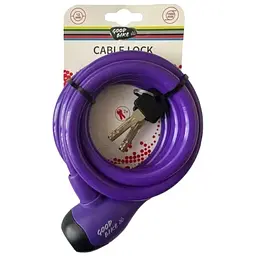 Велозамок Good Bike Security Lock тросовый Ø12 x 1500 мм фиолетовый (92758V-IS)