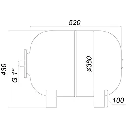 Гідроакумулятор 50л Zilmet Ultra-Pro 10bar (1100005005) - мініатюра 5