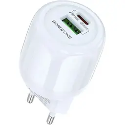 МЗП Borofone BA93A Lustrous PD20W+QC3.0 (1USB-A/1C) Blue