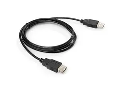 Кабель Vinga USB 2.0 AM/AF Black 1.8m (VCPUSBAMAF1.8BK) - мініатюра 3