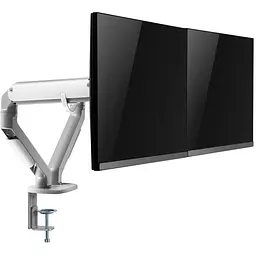 Кронштейн настільний для монітора 17-32" OfficePro MA422S, сріблястий, для двох екранів, VESA 100x100 мм/75x75 мм, регулювання