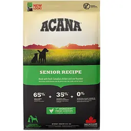 Сухий корм для дорослих собак усіх порід старше 7 років Acana Senior Dog Recipe з куркою 11.4 кг a51011 - мініатюра 1