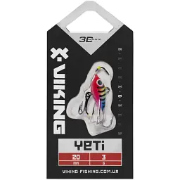 Балансир Viking Fishing Yeti Ice Jig 20mm 3.0g #24 Brave Perch - мініатюра 2