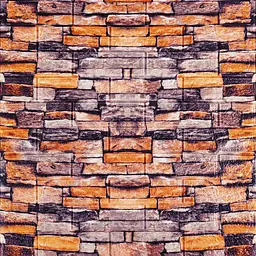 Декоративна 3D панель Sticker Wall самоклейка 700x770x3мм Піщаник Катеринославська цегла 045-3 SW-00000692