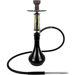 Кальян Trumpet Hookah Rider W-40 Gold-Black (колба Drop Black) - мініатюра 2