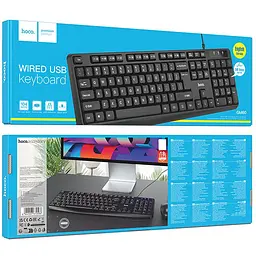 Клавіатура провідна GM60 Cool (English Version) Black Hoco teh0029792 - мініатюра 2
