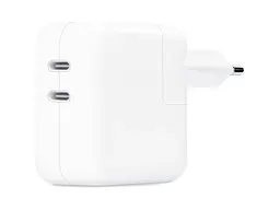 Мережевий зарядний пристрій Apple A2676 35 W Dual USB-C White (MW2K3)
