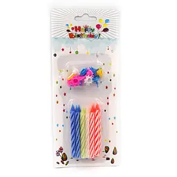 Набір свічок для торта Birthday 12 шт 7 см 6726DSCN