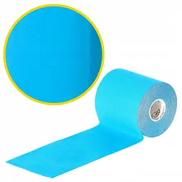 Стрічка кінезіологічна (кінезіо тейп) 4FIZJO 7.5 см x 5 м 4FJ0548 Sky Blue (P-5907739318909) - мініатюра 4