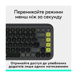 Клавіатура Logitech POP Icon Keys Bluetooth UA Graphite (920-013157) - мініатюра 6