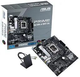 Материнська плата ASUS Prime H610M-A WiFi (PRIME H610M-A WIFI) (Socket 1700, Intel H610, Micro-ATX) - мініатюра 4