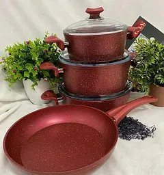 Набір посуду O.M.S. Collection 3005 Red 7 предметів - мініатюра 7