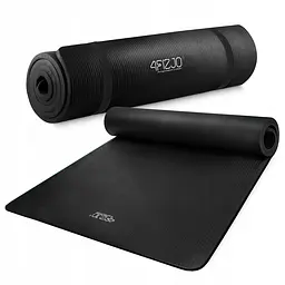 Килимок (мат) спортивний 4FIZJO NBR 190 x 100 x 1.5 см для йоги та фітнесу Black (P-5905973407120) - мініатюра 7