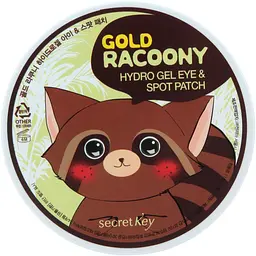 Гідрогелеві патчі для шкіри навколо очей Secret Key Gold Racoony, із золотом, 90 шт. - мініатюра 2