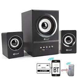Компьютерные колонки 2.1 Kisonli U2700BT, Bluetooth, AUX, 5W+2x3W - мініатюра 4