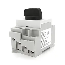 Поворотний вимикач зовнішнього монтажу HGN4-NL1-25, DC1000V, 25A, 4P, IP66, Grey - мініатюра 4