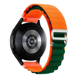 Ремінець для Xiaomi Amazfit Bip Bip Lite Bip U Bip 1S Bip 3 - оранжево-темно-зелений Watchbands NormalCloth Wave ширина кріплення 20мм нейлоновий (W26-3WB30409530) - мініатюра 2