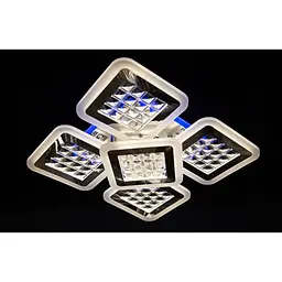 Стельова LED люстра світильник з пультом Linisoln 2723-4+1S CH - мініатюра 2