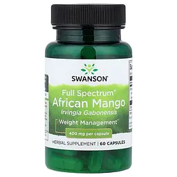 Африканське манго African Mango 400 mg Full Spectrum, 60 капсул Swanson vit0004306