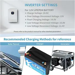 Акумулятор Kepworth LiFePO4 12V (12.8V/180Ah/2160Wh) (KW-12-180) [113736] - мініатюра 4
