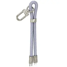 Дата кабель-шнурок Hoco GH5 Elegant Type-C to Lightning (0.21m) Denim Blue