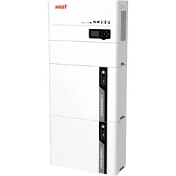 Гібридний сонячний інвертор Must HBP-55482ES + АКБ 2 х LiFePo4 [51.2V/100Ah/10240Wh] [151915]