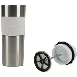 Термокружка Bergner Coffee & Tea Lovers 460 мл біла (BG-37789-WH) - мініатюра 4