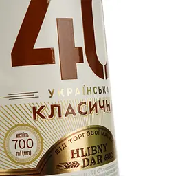 Горілка Hlibny Dar Українська Класична 40% 0.7 л - мініатюра 4