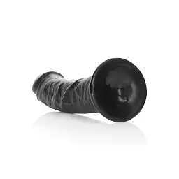 Фалоімітатор RealRock Curved Realistic 8" 20.5 см (чорний) - мініатюра 7